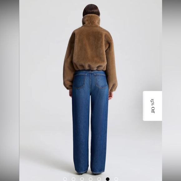 $655 A.L.C. Women's Hazel faux fur Jacket - Picture 6 of 15